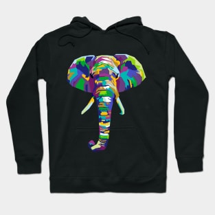 abstract elephant in wpap Hoodie